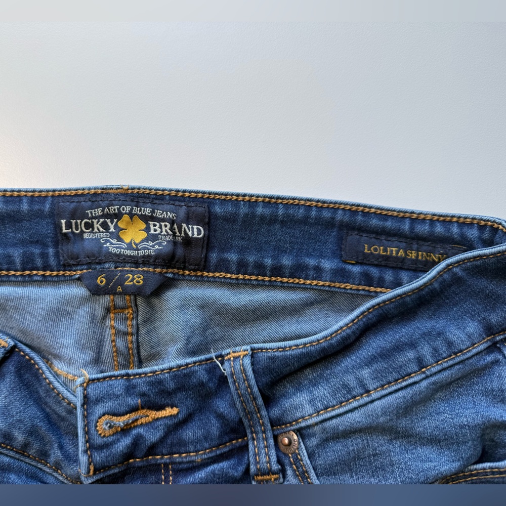 Lucky Brand Lolita Skinny Blue Jeans 6/28